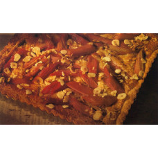 Tarte à la Rhubarbe et Crème Anglaise